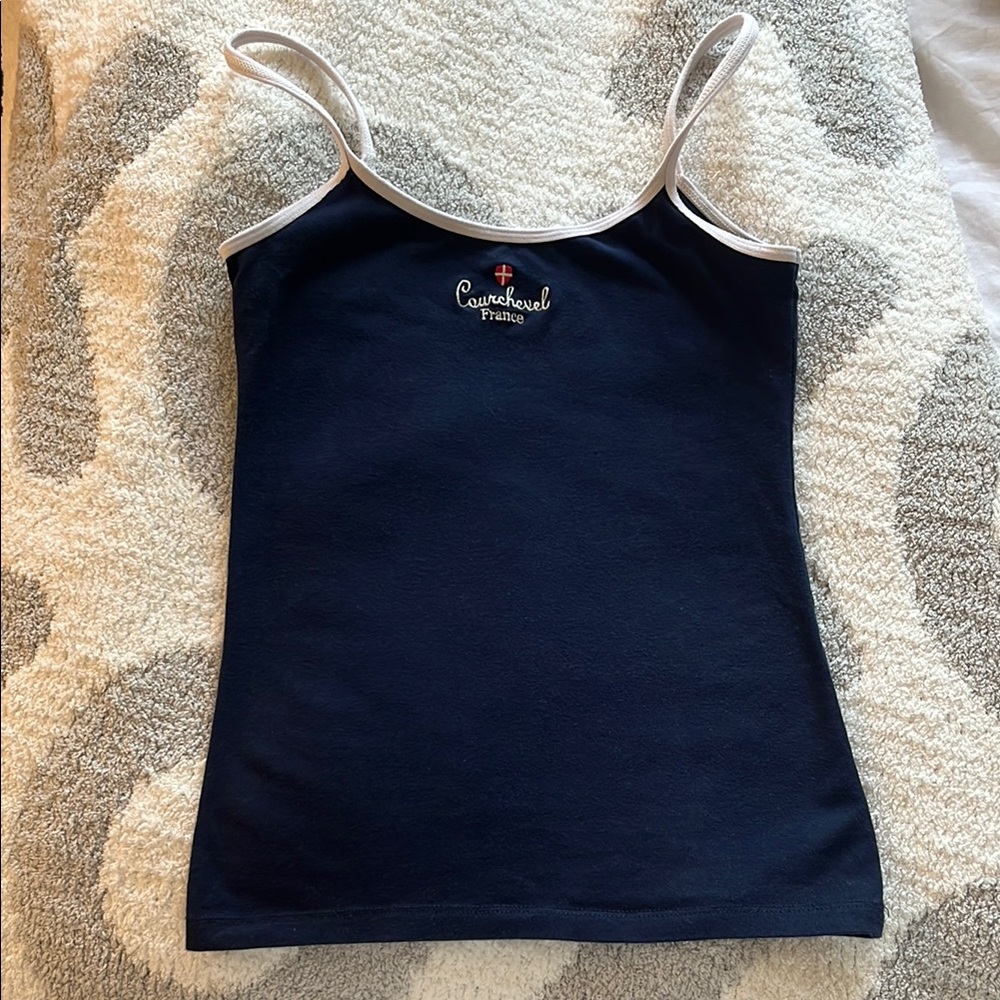 Brandy Melville Blue Fitted Sleeveless Camisole